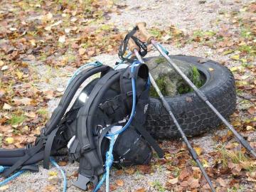 The training unit. Additional weight on wheel is between 25-40 kg (50-80 lbs.).