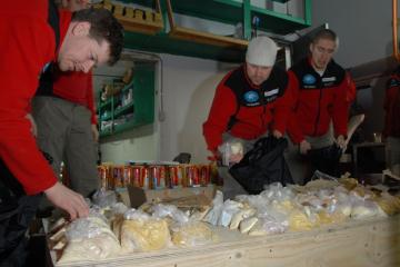 Dividing food rations into weekly bathces.