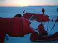 Sunset at the camp